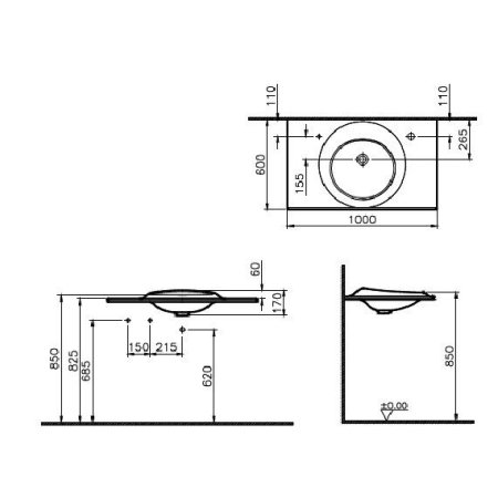 Раковина VitrA Istanbul 4519B403-6142