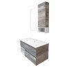 Тумба-умывальник COMFORTY "Турин-75" дуб бежевый с раковиной COMFORTY 75E