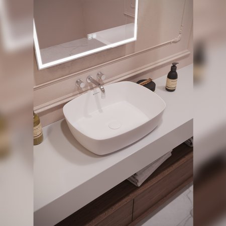 Раковина чаша Terminus Ното 04RN50x37x13W, белый