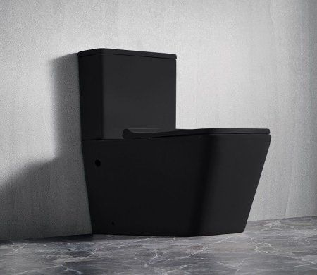 Унитаз напольный CeramaLux 2171MB, Черно-Матовый