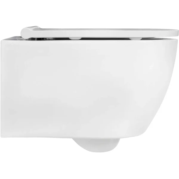 Унитаз подвесной Aquatek Поларис AQ0700-00 безободковый, с сиденьем микролифт, белый