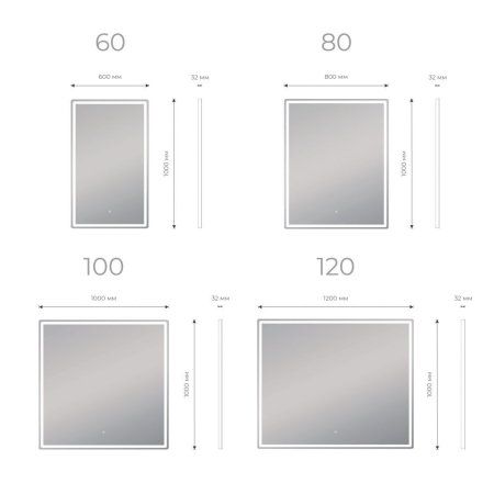 Зеркало Vigo Roberta Classic 60 с подсветкой