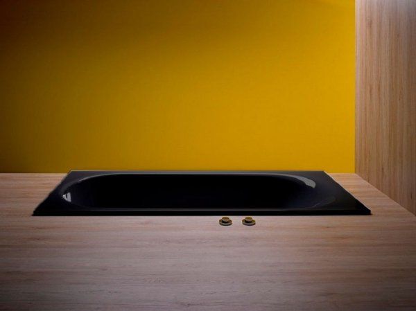 Ванна стальная Bette Comodo 1251-035 180x80 с шумоизоляцией, черный матовый