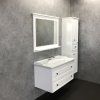 Зеркало COMFORTY "Феррара-100" белый глянец