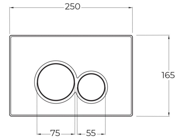 Система инсталляции для унитазов  BelBagno BB097SET.R.CR с кнопкой