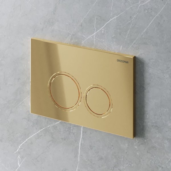 Кнопка смыва Grossman Galaxy 700.K31.01.300.300 золото глянцевое