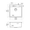 Кухонная мойка Omoikiri Daisen 44-IN нерж.сталь/нержавеющая сталь 4993179