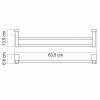 Полотенцедержатель WasserKRAFT Leine K-5040 хром