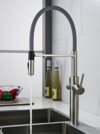 Смеситель для кухни Shevanik S478L, Сатин