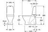 Унитаз-компакт Gustavsberg Nautic GB111500201205 с сиденьем, вертикальный выпуск, белый