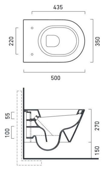 Унитаз подвесной Catalano Zero 50