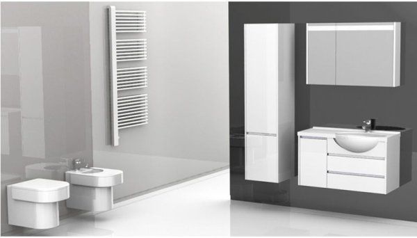 Тумба под раковину Aquanet Лайн 00164937 90 R белая