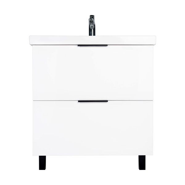 Тумба VIANT "Берлин" MODUO 80 2 ящика белая 441х766х820 (VBER80MDBEL-T2Y)