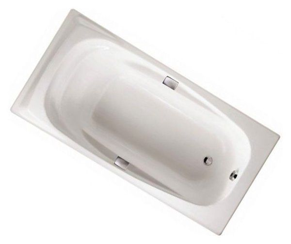 Чугунная ванна Jacob Delafon Super Repos E2902-00+E75110-CP+E4113-NF 180x90 с ручками и ножками