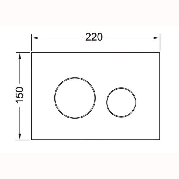 Кнопка смыва Tece Loop 2.0 9240938 черный графит