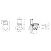 Унитаз-компакт Ideal Standard Connect Space E119501 прямоугольный