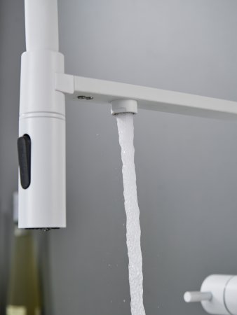 Смеситель для кухни Shevanik S478C, Белый