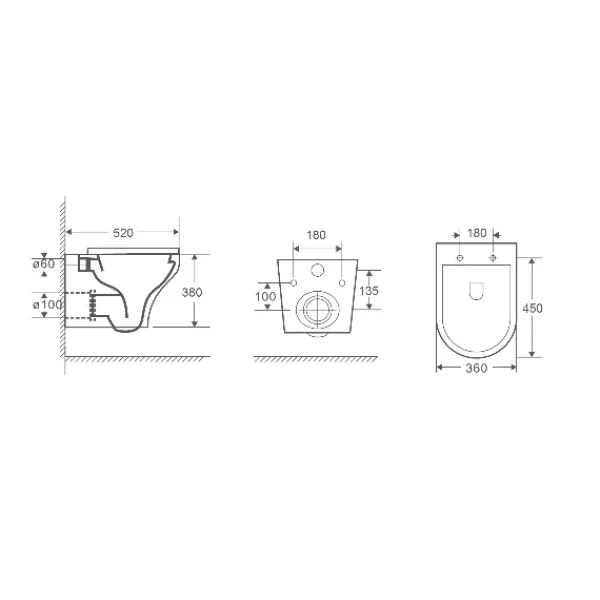 Унитаз подвесной WeltWasser Odenbach 004GL-WT безободковый, с сиденьем микролифт, белый
