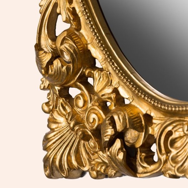 Зеркало Tiffany World Barocco Decoro H870 70 поталь сусальное золото