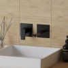 Смеситель для раковины Paini Grazia встраиваемый, черный матовый 21PZ208