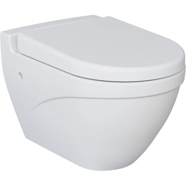 Унитаз подвесной Ambassador Nord 133T20101 безободковый, белый матовый