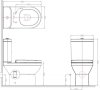 Унитаз-компакт Bravat New Moon C01019UW-P-RUS микролифт
