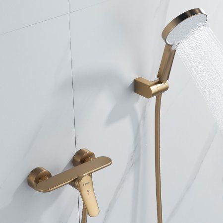 Смеситель  для душа Shevanik S4LI71PR6GTF, Золотой сатин