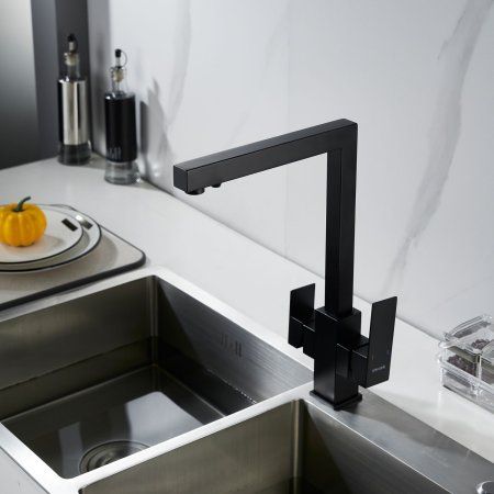 Смеситель для кухни Shevanik S1JR48QLH, Черный