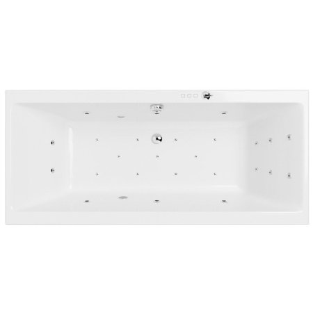 Акриловая ванна Excellent Pryzmat WAEX.PRY16.ULTRA.CR 160x75  с гидромассажем, белый/хром
