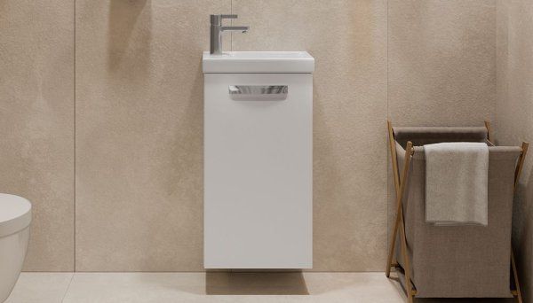 Тумба Velvex подвесная Estea 40.1D, белый матовый (tp.EST.MOD.40.1D)