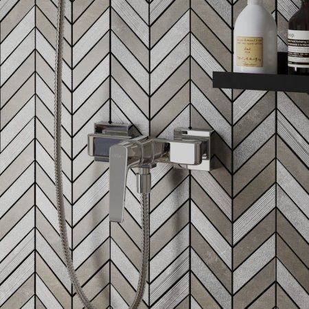 Комплект смесителя 2в1 Paini Bari RTAFCRXYSETIT4UJ2VTG1RWGS для душа с душевой системой, хром, белый