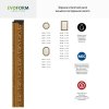 Зеркало Evoform Octagon BY 3965 55x55 виньетка состаренное золото