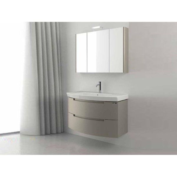 Шкаф-зеркало Berloni Bagno SN47SX/100 L 100 белый глянцевый