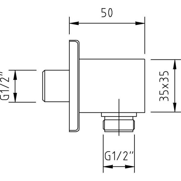 Шланговое подключение Clever Hidroclever 98001 хром