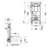 Система инсталляции Duravit DuraSystem WD1014000000 для подвесного унитаза