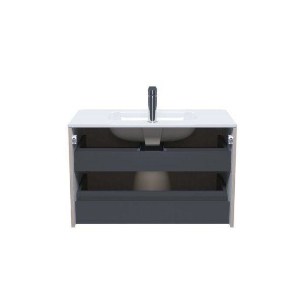 Тумба с умывальником, подвесная, 80 см, капучино, Edifice, IDDIS подходит умыв. 0108000i28 (EDJSI8RN0CRE0iDQ95OAK)