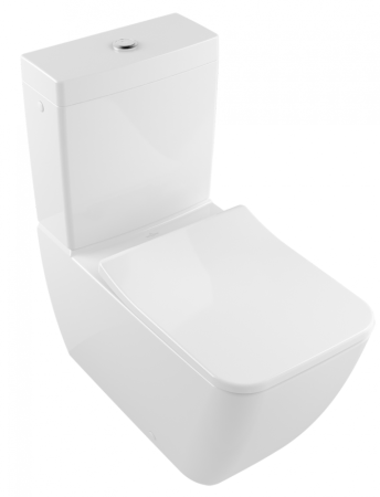 Унитаз-компакт Villeroy & Boch Venticello Plus 4612R0R1 белый альпин CeramicPlus