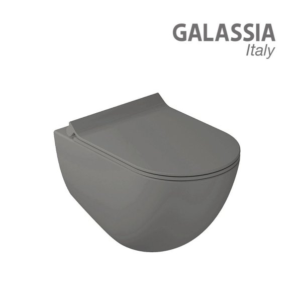 Чаша для унитаза подвесного Galassia Dream 7317GM серый матовый