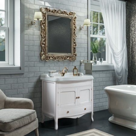 Мебель для ванной Tiffany World Veronica Ver 90/C bi puro/cr 90 белый матовый/хром
