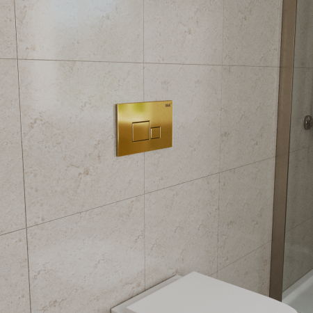 Клавиша смыва DK матовое золото Quadro (DB1519003)