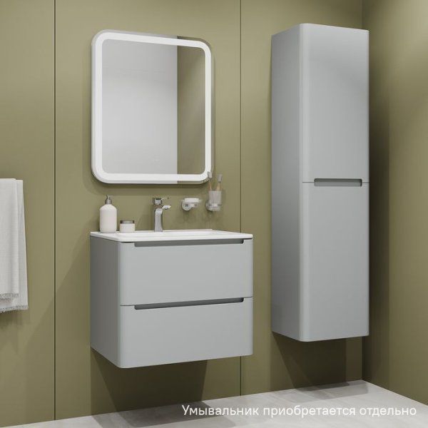 Тумба подвесная, 60 см, светло-серый, Edifice, IDDIS, EDJLI6WK0LFP0iSK95WO подходит умыв. 0106000i28