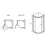 Душевой уголок Ravak Pivot PSKK3-100 376AA300Z1 Transparent, черный