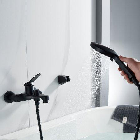 Смеситель для ванны однорычажный  Shevanik S6202H, Черный