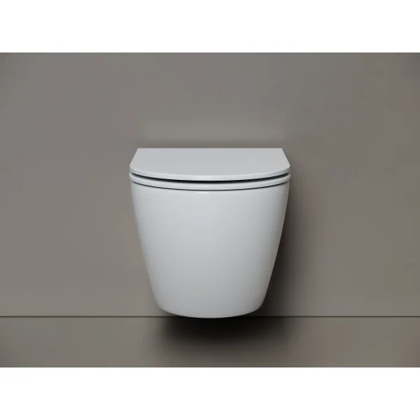 Унитаз подвесной Ceramicanova Whirl CN11007T безободковый, торнадо, с сиденьем микролифт, белый