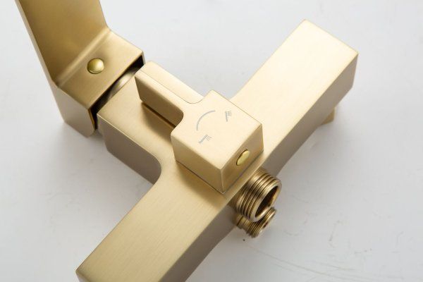 Смеситель для ванны Frap F2291-3, сатин золотой