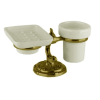 Стакан и мыльница  Art&Max Barocco AM-1789-Do-Ant  настольные золото