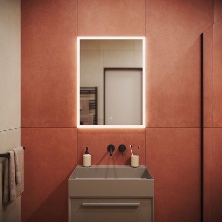 Зеркало для ванной комнаты  SANCOS Palace 600х800 с подсветкой,  PA600