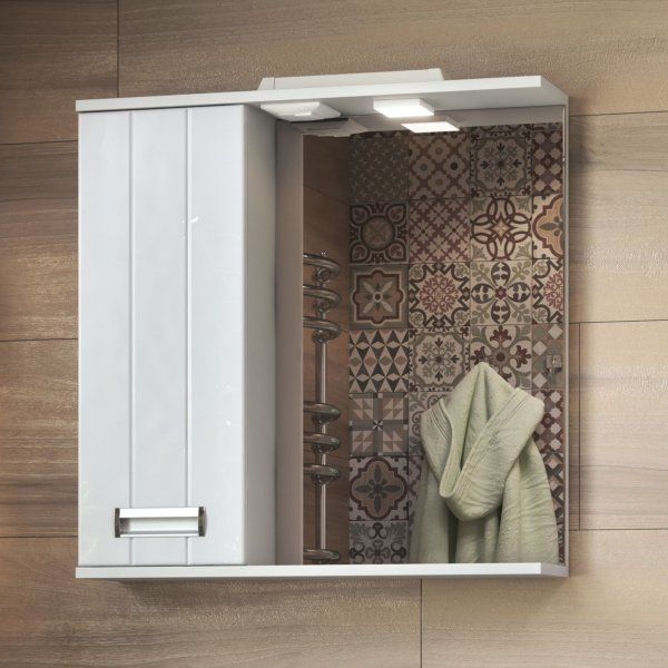 Шкаф VIGO навесной с зеркалом Diana 800 (левый) со спотом (z.DIA.80.L.El)