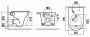 Унитаз подвесной Azario Atrio 490x365x360 безободковый с сиденьем микролифт, белый (AZ-2330)