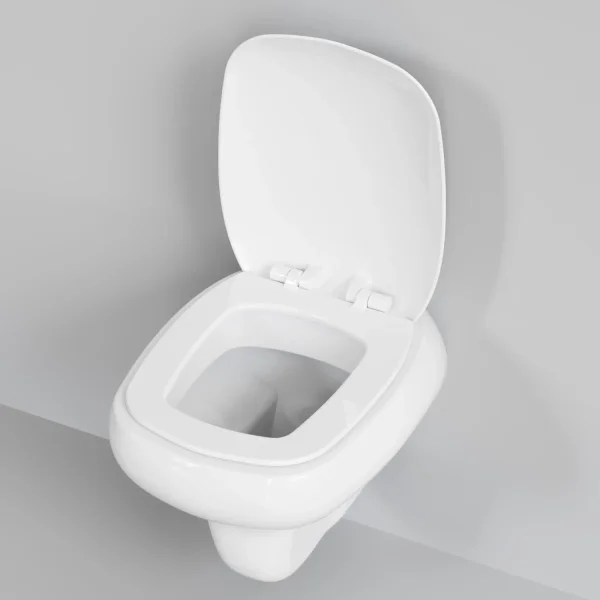 Унитаз подвесной Ambassador Diamond 123T20001R-122T20001 безободковый, с сиденьем микролифт, белый глянец